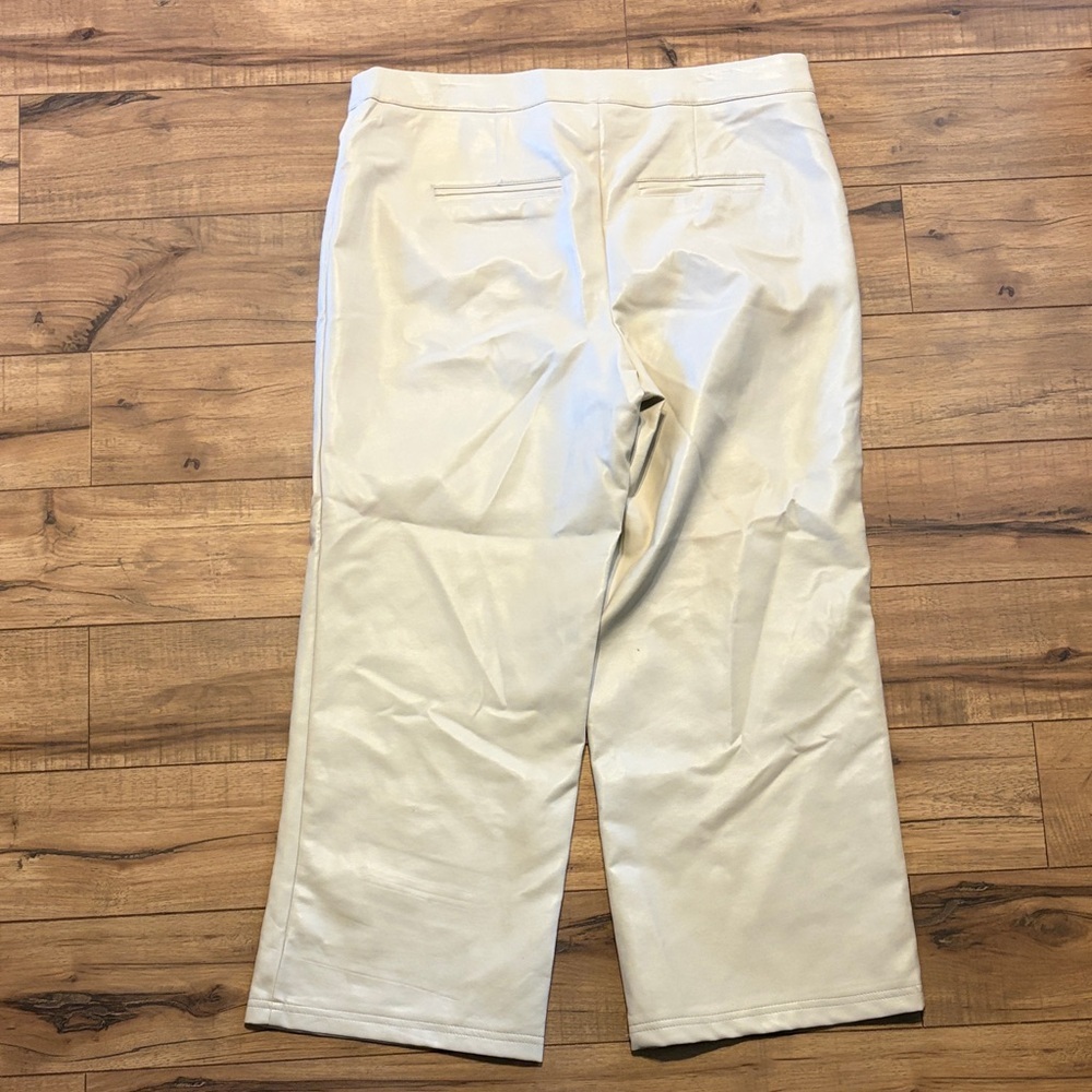 Bagatelle Collection Beige Pleather Pants - Picture 3 of 3